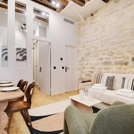 Les Halles - Grands Boulevards Stylish 2br - 6p * Parigi